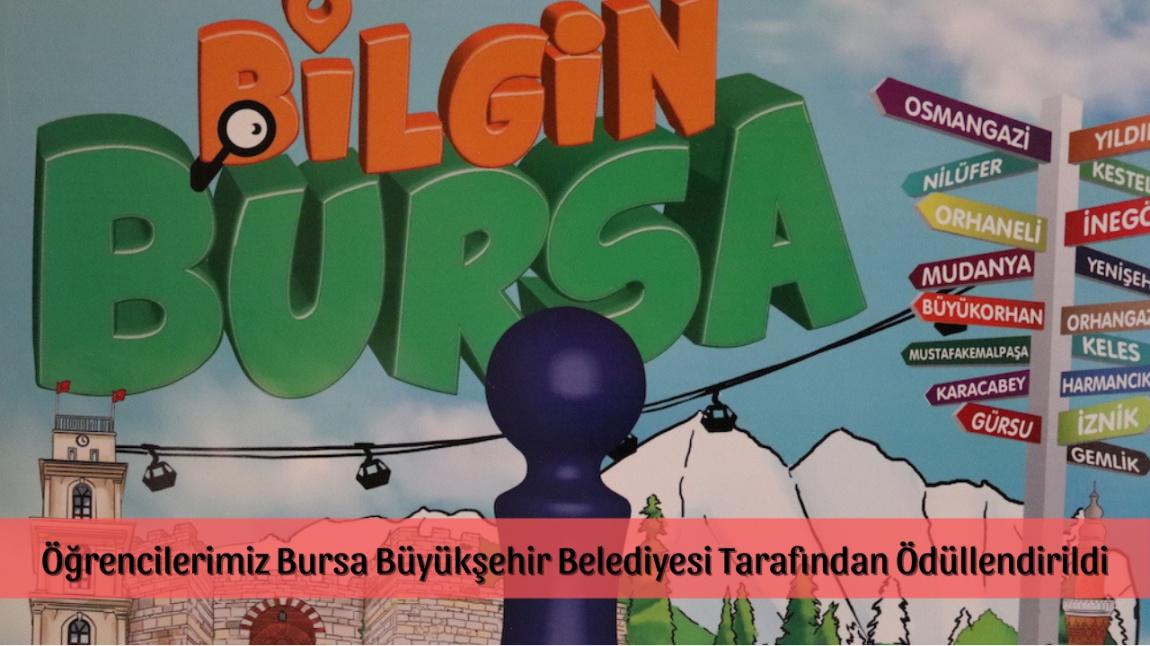 Öğrencilerimiz Bursa Büyükşehir Belediyesi Tarafından Ödüllendirildi