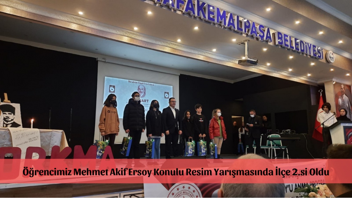 Öğrencimiz Mehmet Akif Ersoy Konulu Düzenlenen Resim Yarışmasında İlçe 2.si Oldu